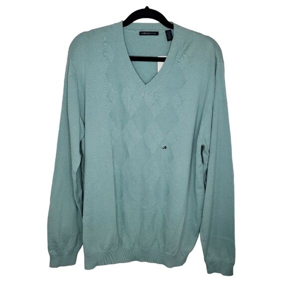 Van Heusen Nwt Men's argyle v-neck sweater Size Large - Picture 1 of 5